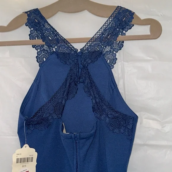 NWT- Alter'd State XS Mohave Halter Dress in True Navy - Picture 5 of 7